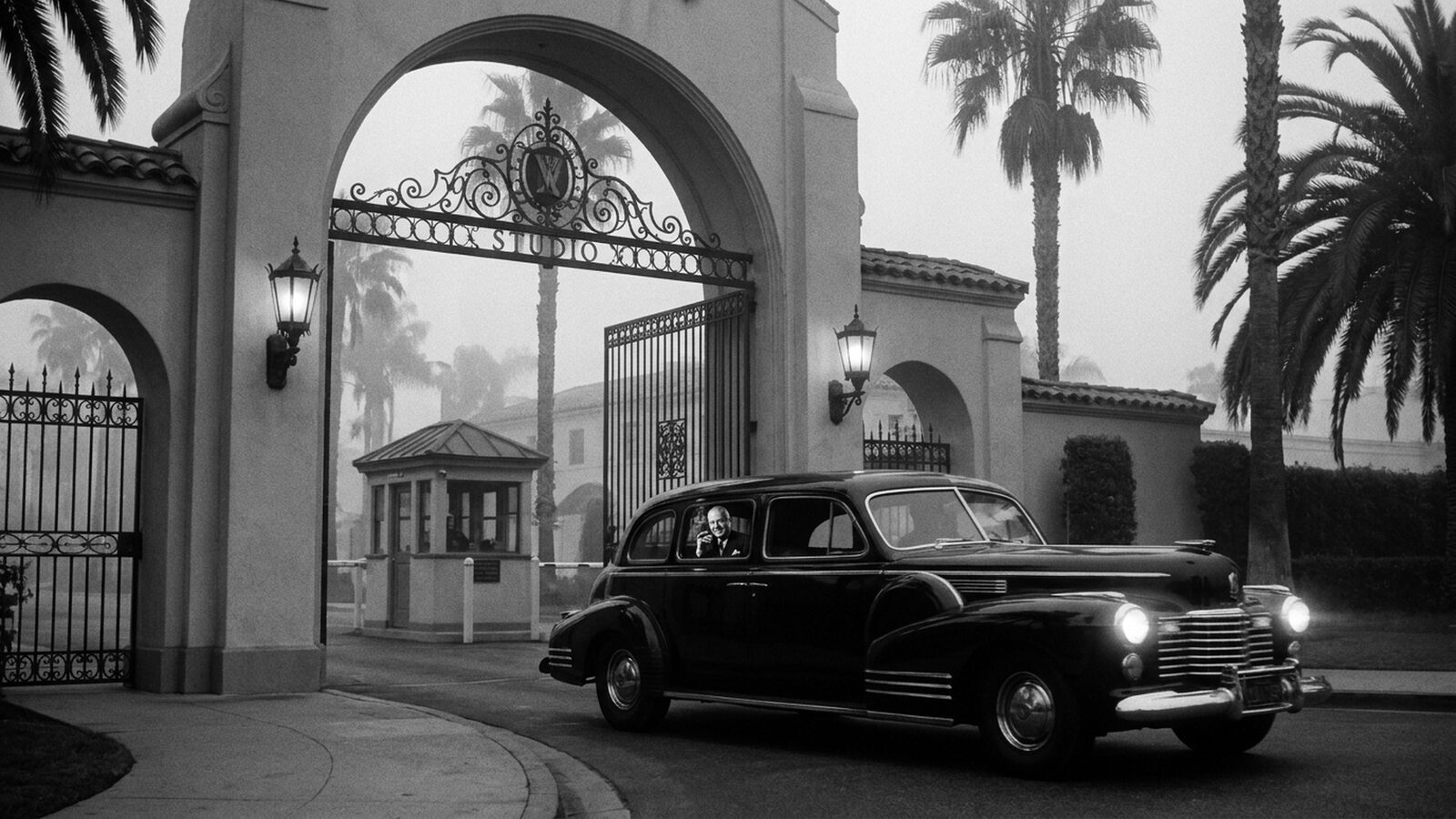 The Production Mogul studio gate, fully generated